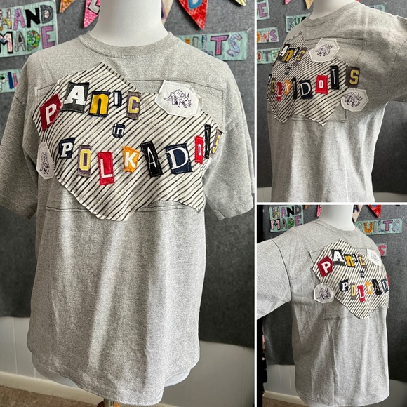 Ransom Note Tee Shirt - Heather Grey Dino Panic - Picture 1 of 11